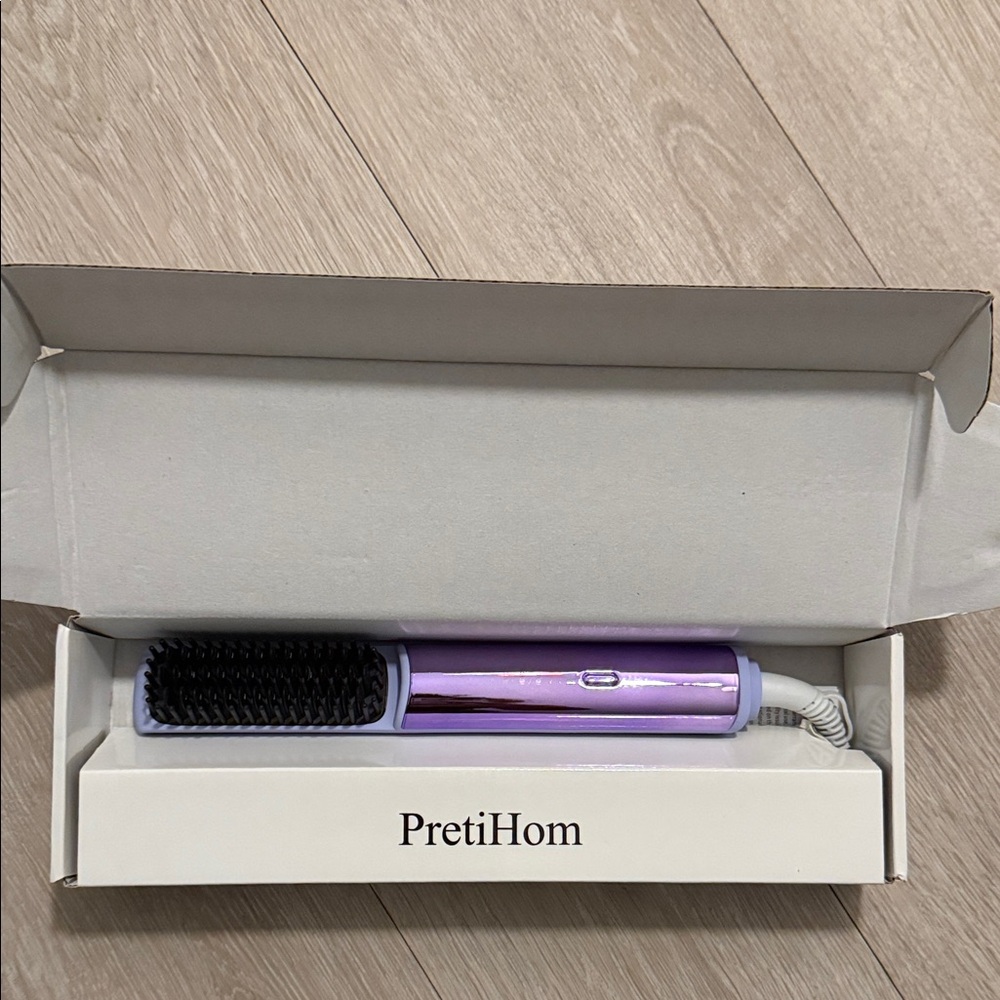 Purple Hair Straightening Brush